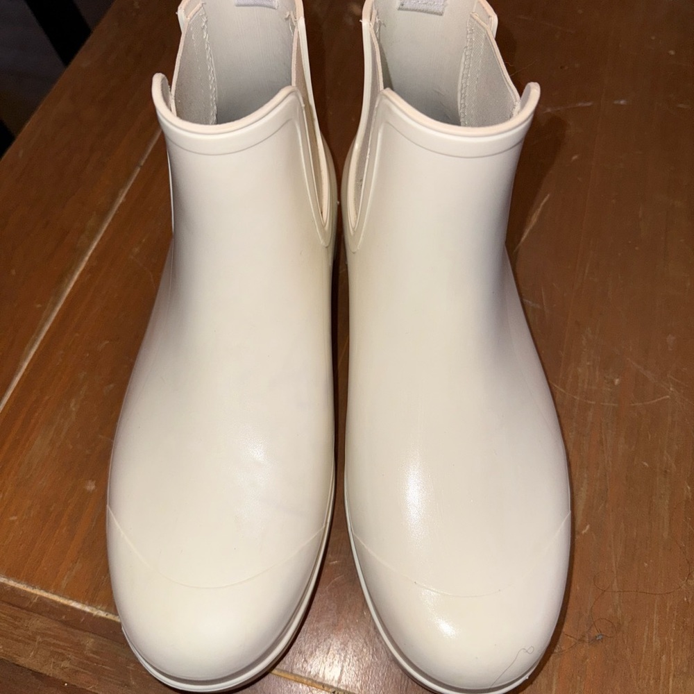 Cream Ankle Boots